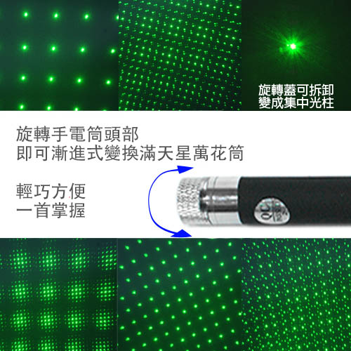 TX特林筆型綠光雷射筆35mW附滿天星2 入組(T-G35-2)