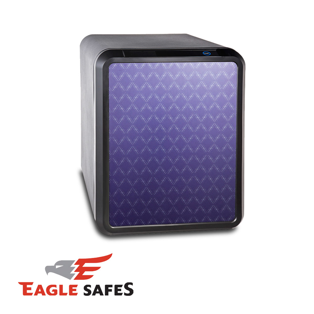 凱騰 Eagle Safes 韓國防火金庫 保險箱 (UNI-040-NP)(紫色菱格)