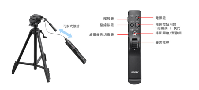 SONY VCT-VPR1 線控三腳架(公司貨)