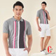 Christian-低調雅致直條休閒POLO衫_灰色(PS697-85) product thumbnail 1