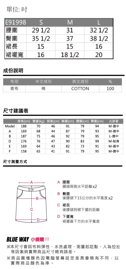 ETBOITE 箱子 BLUE WAY Amour牛仔蓬蓬短裙