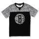 NBA-布魯克林籃網隊豹紋剪接短袖T恤-黑白(男) product thumbnail 1