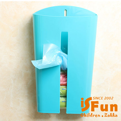 iSFun 壁掛收納 塑膠袋面紙收集盒 隨機色 28.1x17.1x 9.2cm
