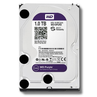 WD10PURZ 紫標 1TB 3.5吋監控系統硬碟