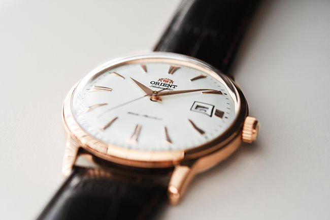 ORIENT 東方錶 DATEⅡ機械錶-白面玫瑰金框/40.5mm
