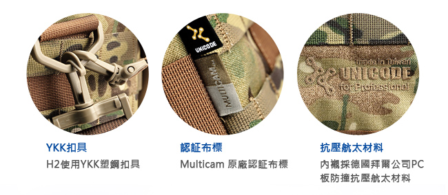 UNICODE H2 Camera Bag 軍事攝影包 基本款-經典黑