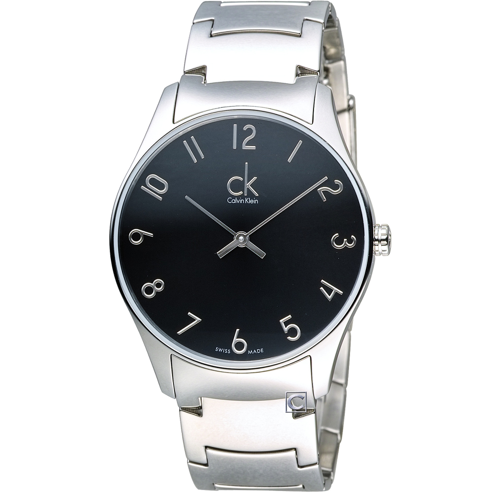 CK Calvin Klein Classic經典時尚腕錶(K4D2114X)黑/38mm