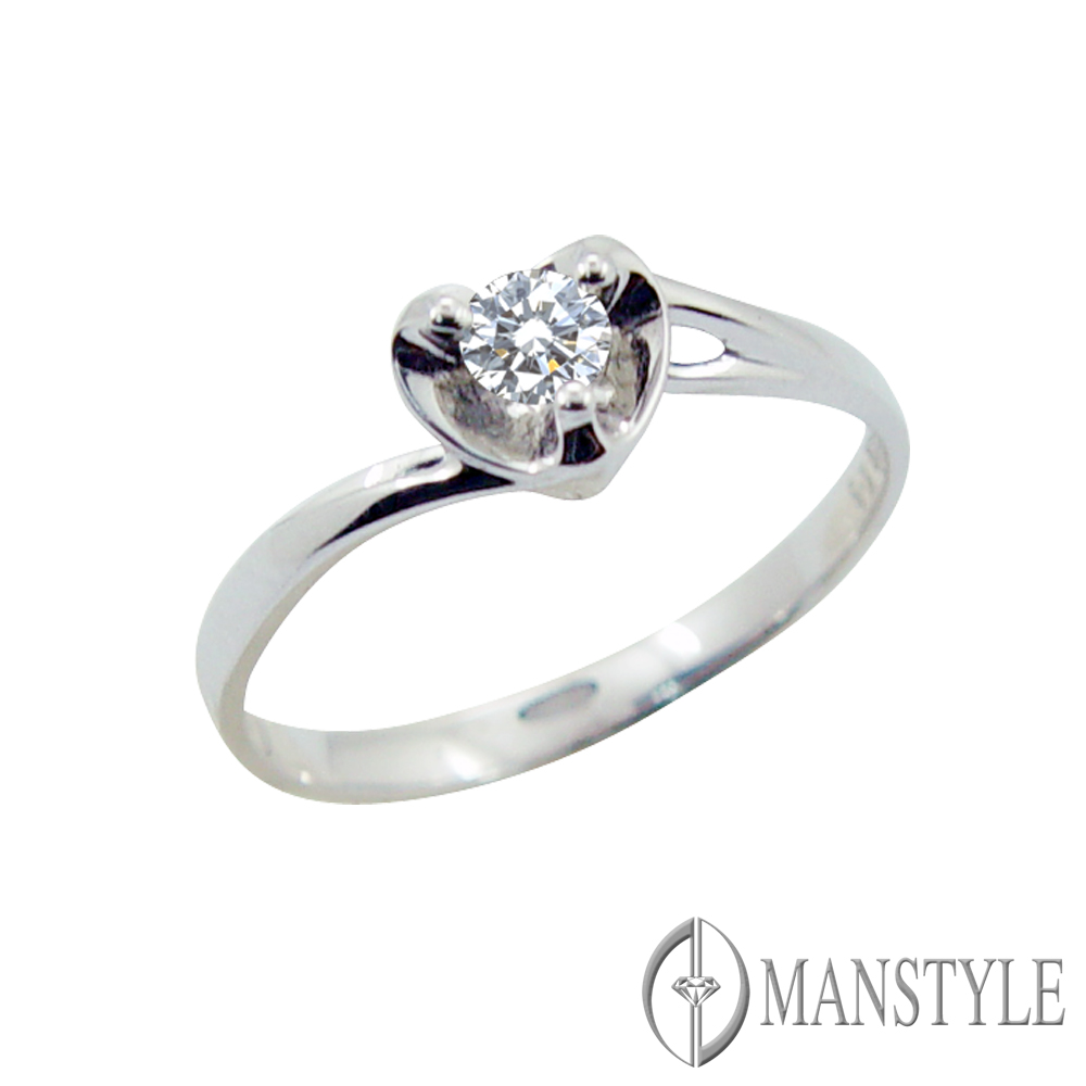 MANSTYLE「擋不住的愛」0.13ct 南非天然鑽戒