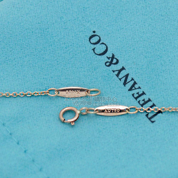 Tiffany&Co. 18k玫瑰金 愛心墜飾項鍊-16mm