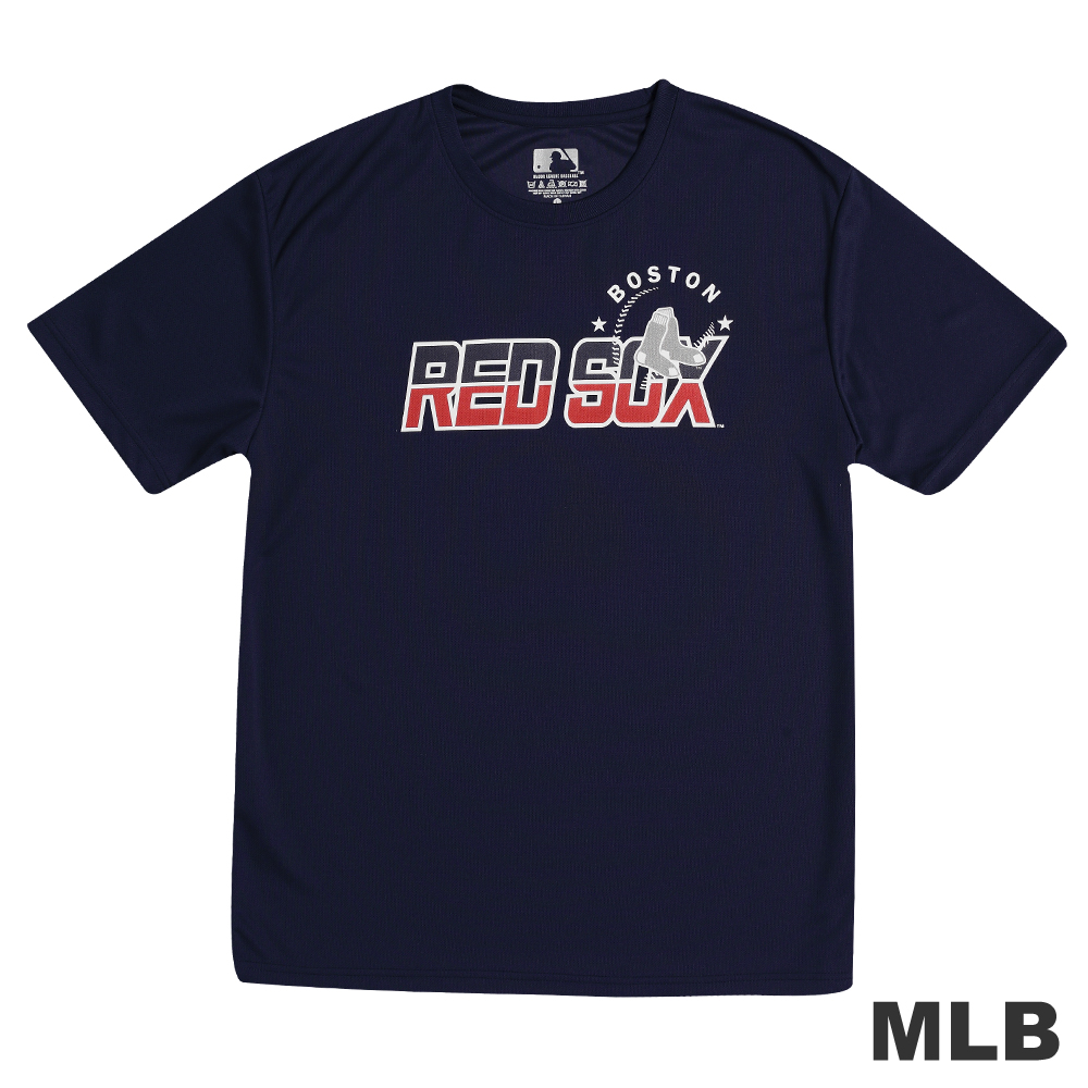 MLB-波士頓紅襪隊棒球風短袖T恤-深藍(男)