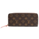 LV M61536 CLEMENCE系列經典Monogram拉鍊長夾(蜜桃粉) product thumbnail 1