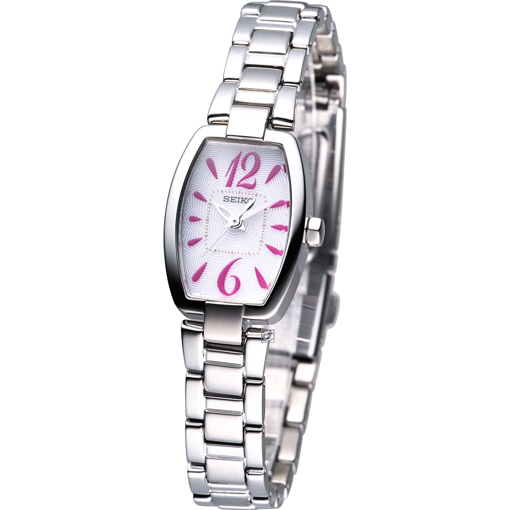 SEIKO 茱莉亞酒桶型太陽能時尚腕錶(SUP033J1)-254mm