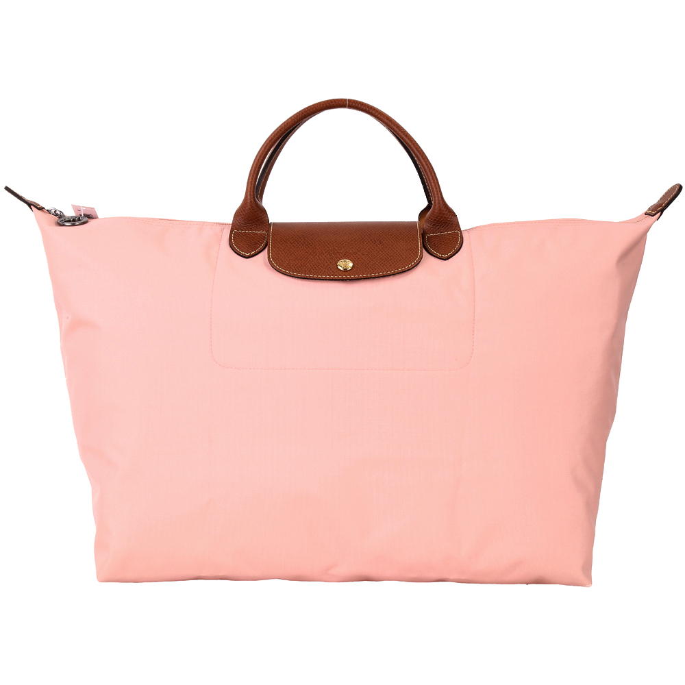 LONGCHAMP LE PLIAGE 摺疊尼龍旅行袋(L/玫瑰粉)