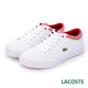 LACOSTE 女用休閒鞋-白/紅 product thumbnail 1