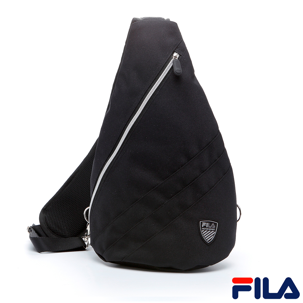FILA中性款中型單肩後背包(黑)BPQ-5304-BK