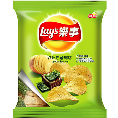 《Lays 樂事》九州岩燒海苔口味洋芋片(45gx12)