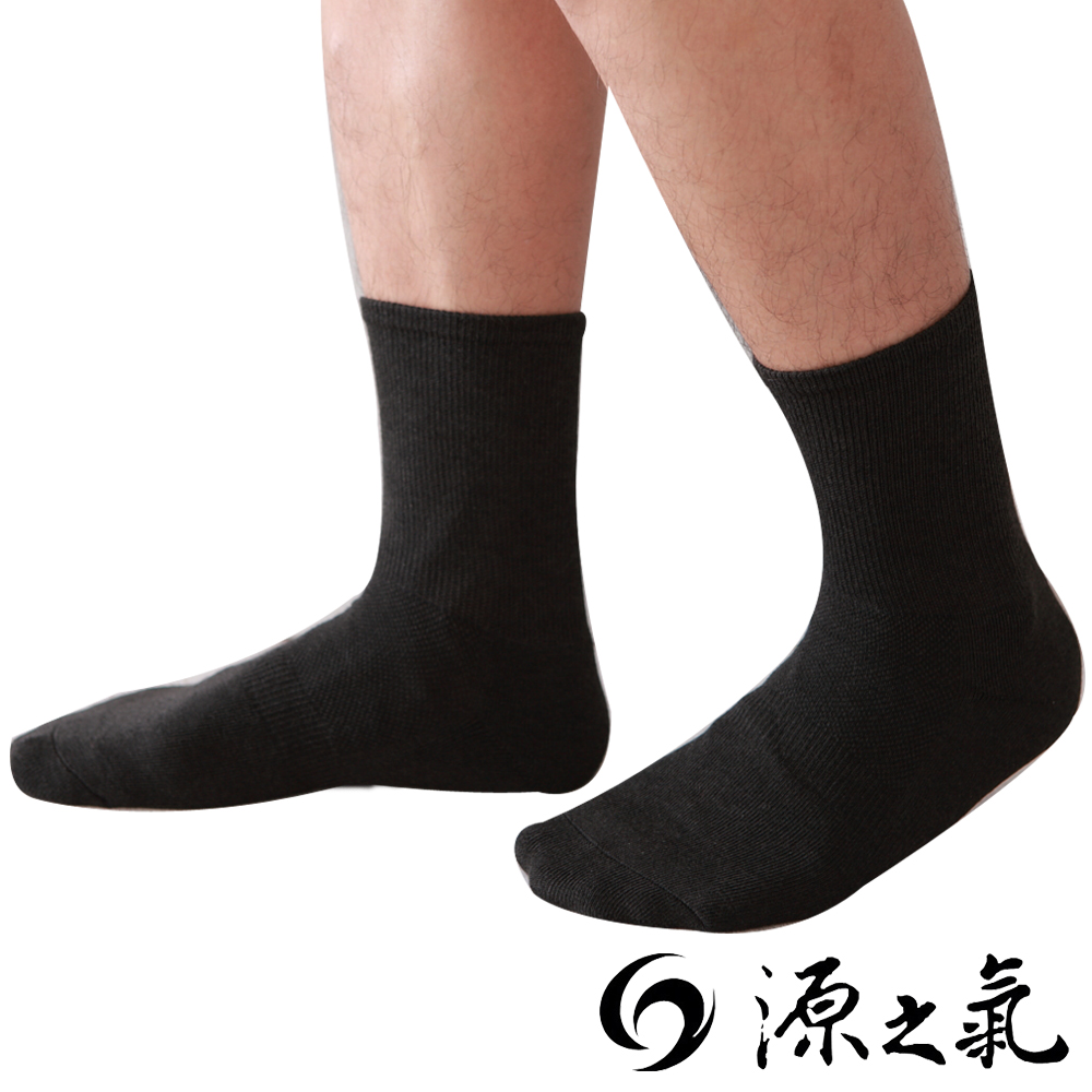 源之氣 極品竹炭寬口運動男襪三雙組 RM-30204