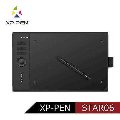 日本品牌XP-PEN Star06 10X6吋頂級專業無線繪圖板