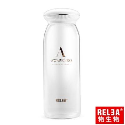 香港RELEA物生物 漸層貝殼耐熱玻璃隨身杯460ml(晨露白)