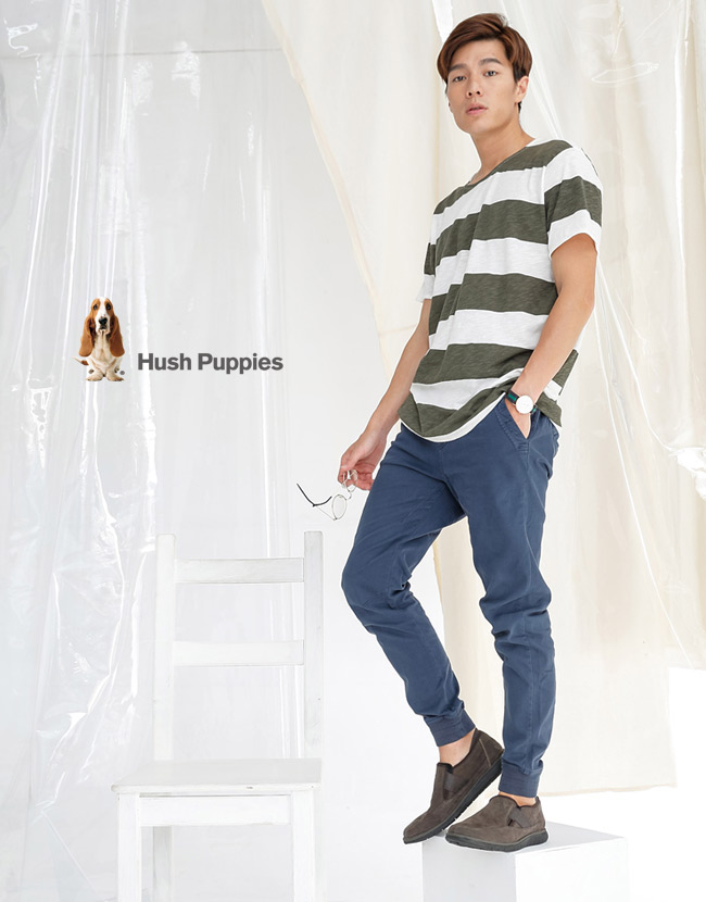 Hush Puppies BOLT百搭休閒鞋-煙灰