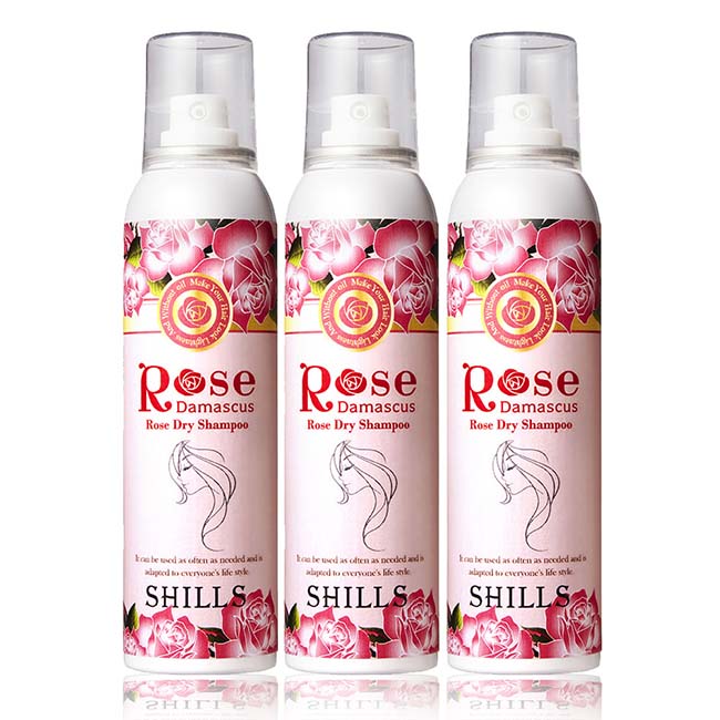 SHILLS舒兒絲 大馬士革玫瑰乾洗髮 180ml三入組