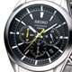 SEIKO 大錶徑競速計時腕錶-黑x黃秒針/45mm product thumbnail 1