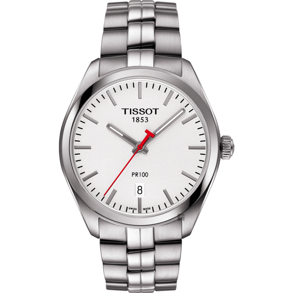 TISSOT 天梭 官方授權 PR100 NBA特別版女錶-銀/33mm T1012101103100