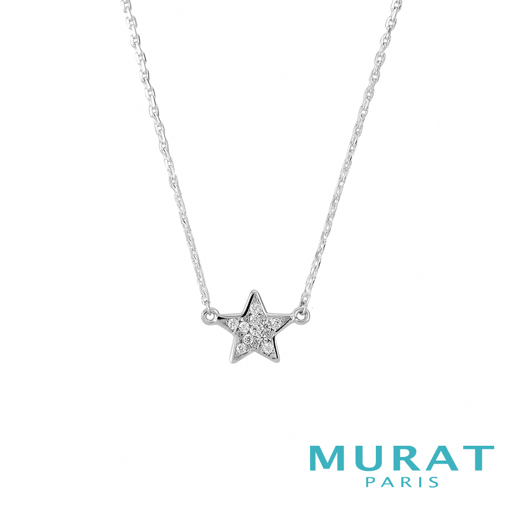 MURAT PARIS米哈巴黎 時尚星形滿鑽項鍊