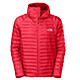 The North Face 男 800 fill 羽絨兜帽外套 莎莎醬紅 product thumbnail 1