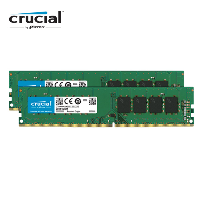 Micron Crucial D4 2666/16G (8G*2)雙通道RAM(原生顆粒)