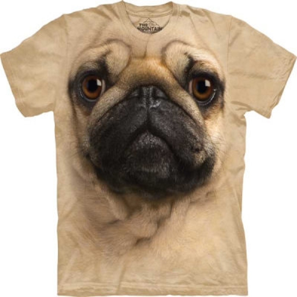 摩達客 預購 美國進口The Mountain 巴哥犬臉 短袖T恤