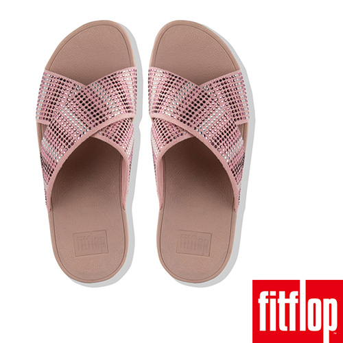 FitFlop STROBE SLIDE SANDALS 灰粉