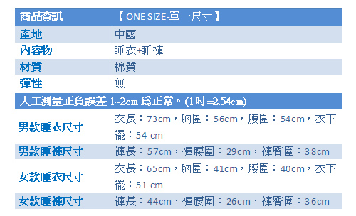 天使霓裳 甜蜜俏皮 情侶款甜蜜滿分棉柔睡衣組(白F)