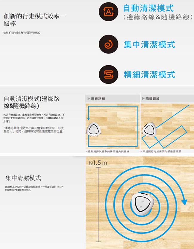 Panasonic 國際牌 智慧型機器人吸塵器 MC-RS1T