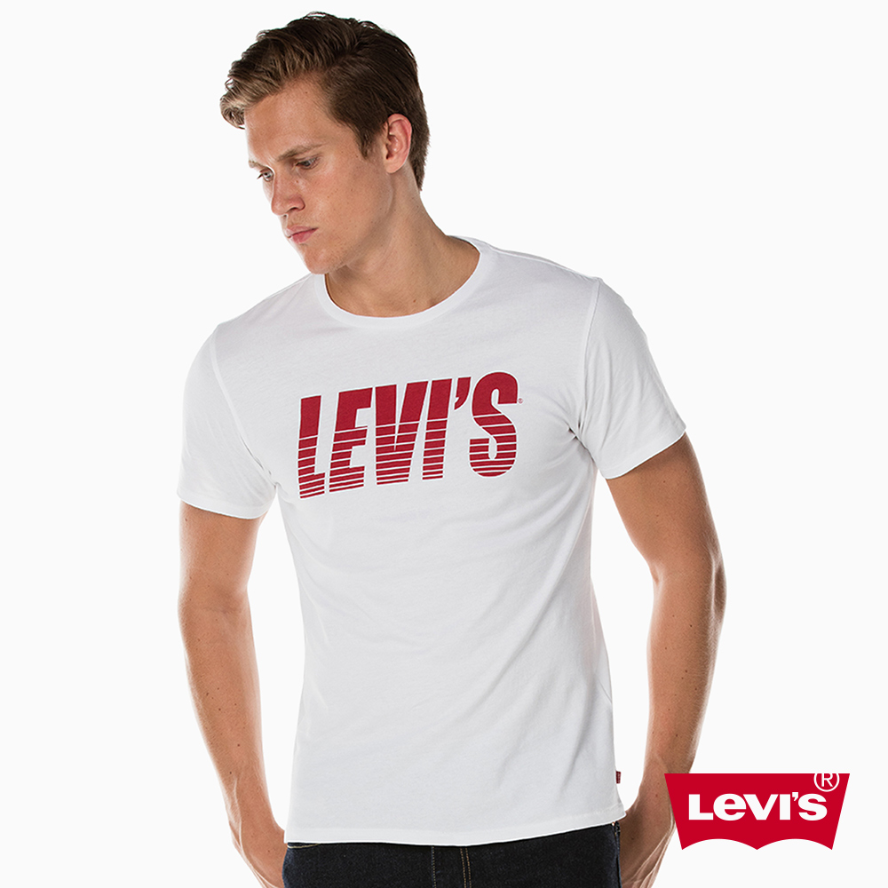 Levis 短袖純棉TEE LOGO 賽車圖騰