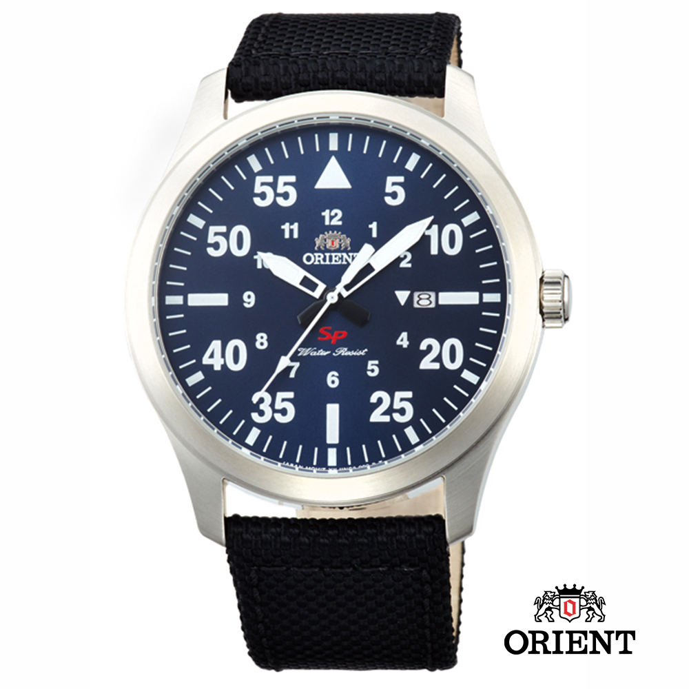 ORIENT 東方錶 SP 系列 飛行運動石英錶-藍色/42mm