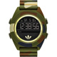 adidas 野戰遊戲迷彩冷光電子腕錶-迷彩綠/52mm product thumbnail 1
