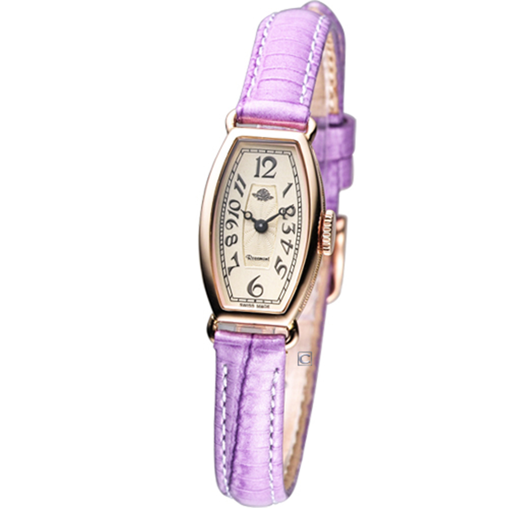 Rosemont 玫瑰皇后時尚錶-紫/15x24mm