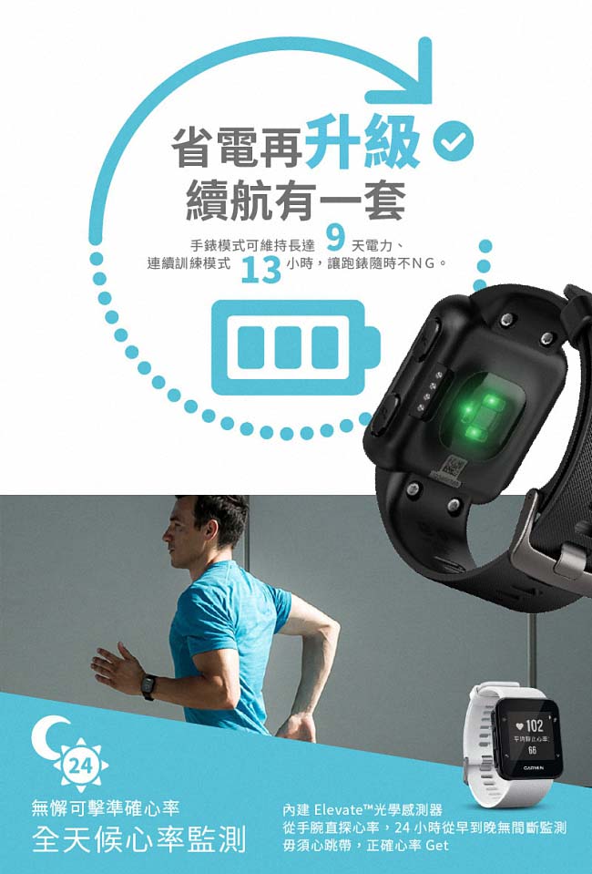 GARMIN Forerunner 35 心率智慧跑錶