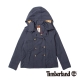 Timberland 女款深藍色雙排釦連帽風衣外套 product thumbnail 1
