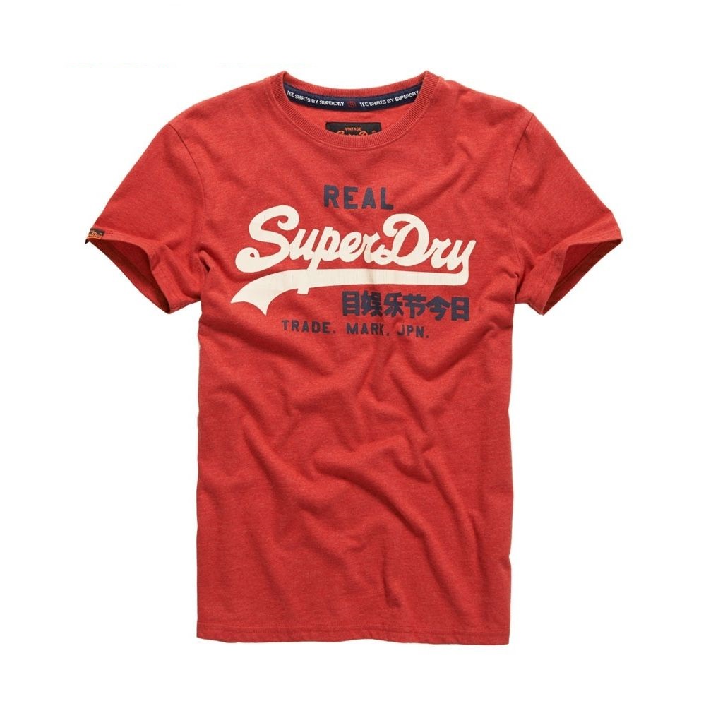 SUPERDRY 極度乾燥 短袖 文字短袖T恤 紅色