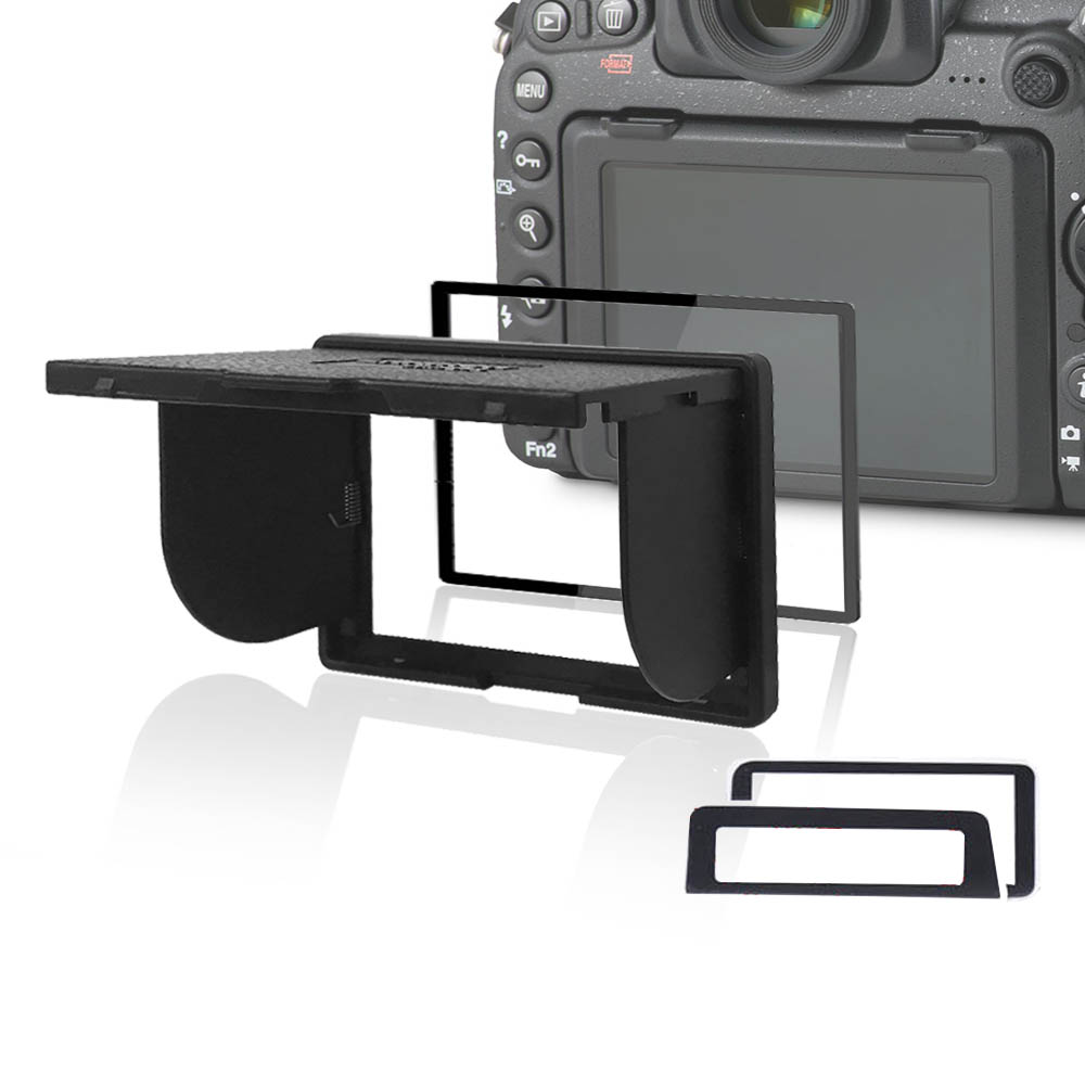 LARMOR V金屬邊框防爆鋼化玻璃相機保護貼-Nikon D4/D4S專用