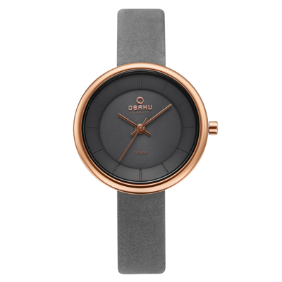 OBAKU 永晝劃夜光驅動能皮帶女錶(V206LRVJRJ)-32mm