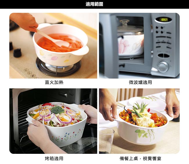 康寧Corningware 3.25L圓形康寧鍋-綠野微風