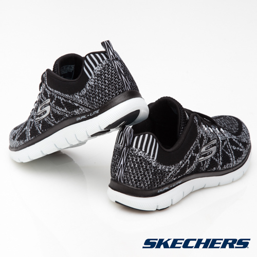 SKECHERS (女) 運動系列FLEX APPEAL 2.0-12623BKW