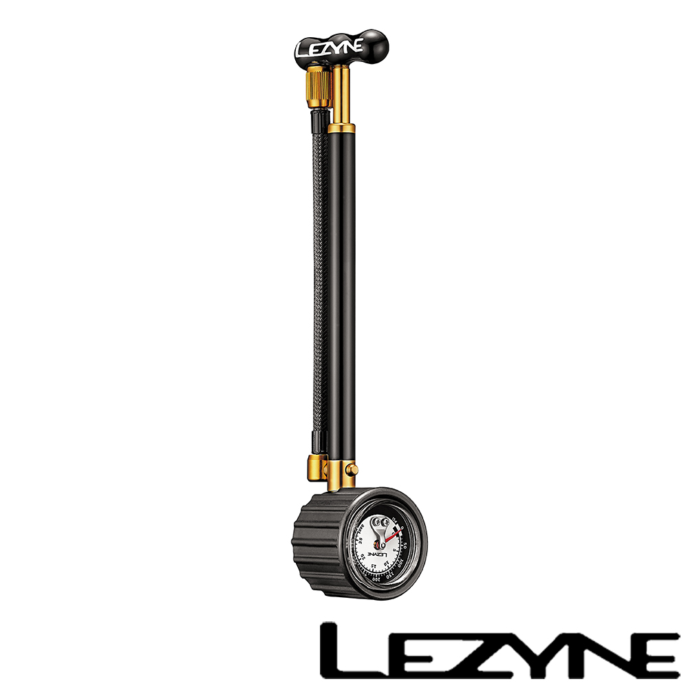 LEZYNE-SHOCK DRIVE 避震器專用 鋁合金高壓前叉手握打氣筒(黑)