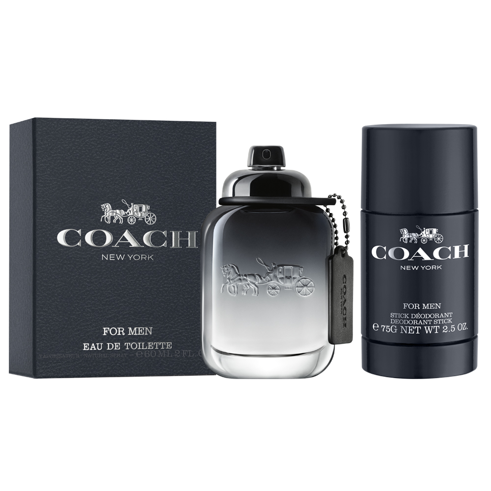 COACH時尚經典男性淡香水60ml(贈送體香膏75g)