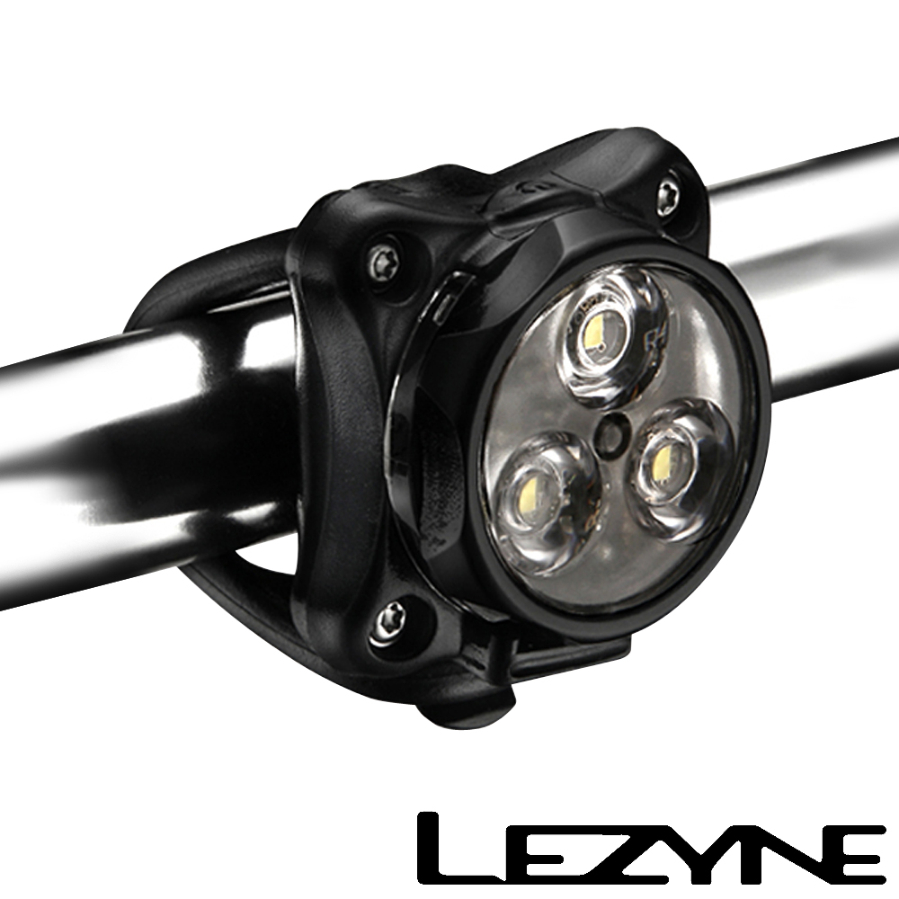 LEZYNE ZECTO DRIVE USB充電光學透鏡LED警示照明前燈(黑)