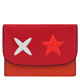 COACH 紅色皮革壓紋證件三卡名片夾 product thumbnail 1