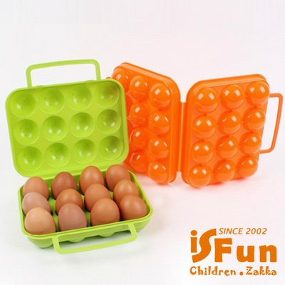 iSFun 野餐露營 12顆裝雞蛋防撞盒 隨機色
